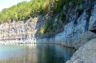 Surface view of Lake Jocassee